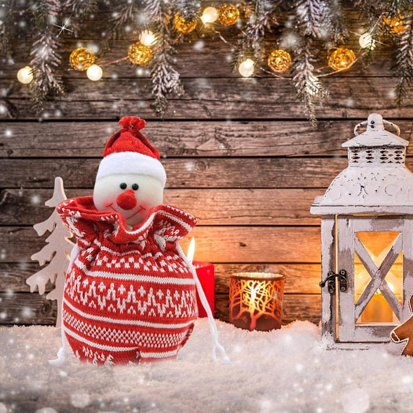 1 st julgåva påsar äppelpåse stickad godispåse jul tomte