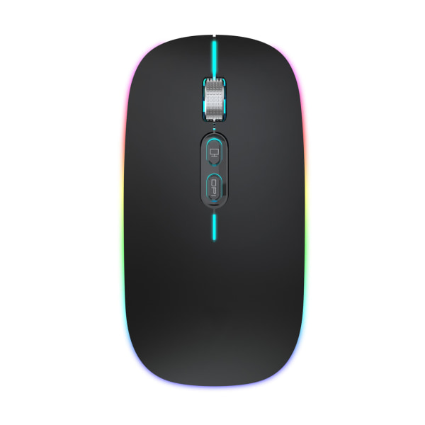 Ny Dual Mode 2.4G+Bluetooth 5.1 trådløs mus, oppladbar 500m