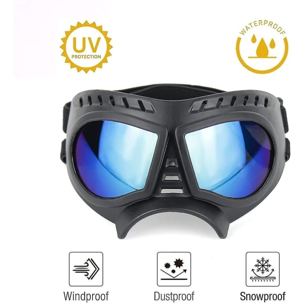 Hundebriller Øjenbeskyttelse Hundesolbriller Anti-uv Goggles Windpro