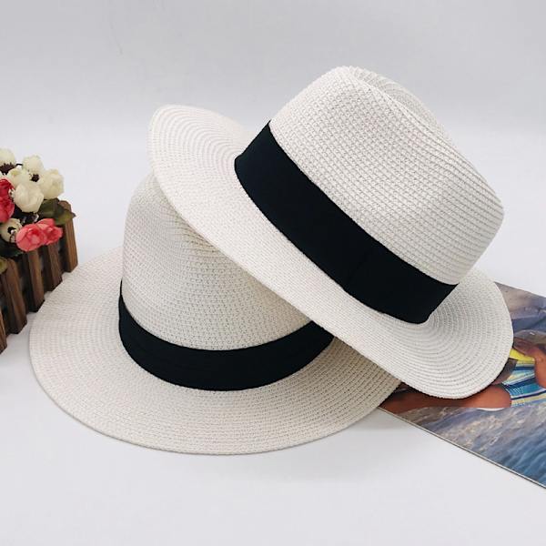 Dam Panama Hatt Sommar Solhatt Halmhatt Strandhatt Anti-UV