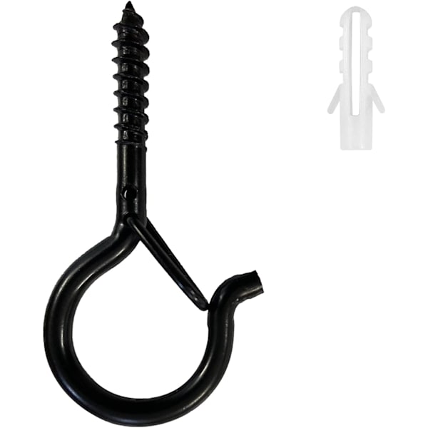 Q-Hanger 10-pack skruvöglor för att hänga lampor vägg, skåp, tak