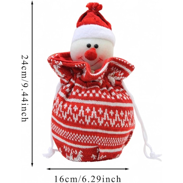 1 st julgåva påsar äppelpåse stickad godispåse jul tomte