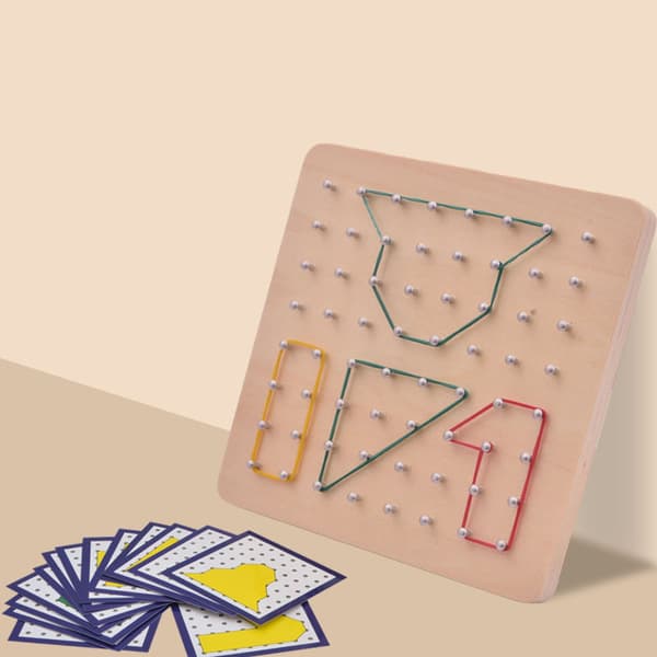 Træ Geobret Matematisk Manipulativt Materiale Array Blok G