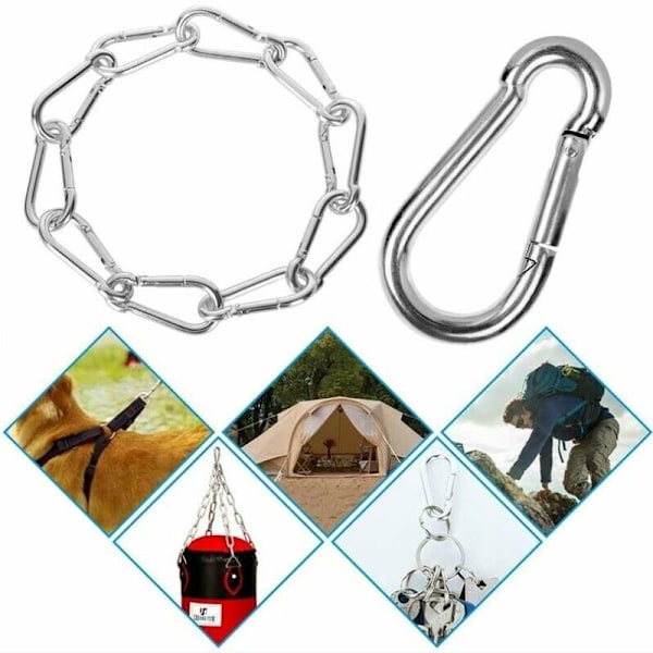 M6 Ruostumaton teräs Snap Hook, 20 kpl Raskaat Snap Hook - Tahra