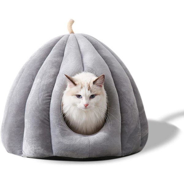 Pet Cave Bed, Cat Nest med aftagelig vaskbar inderpude, Sof