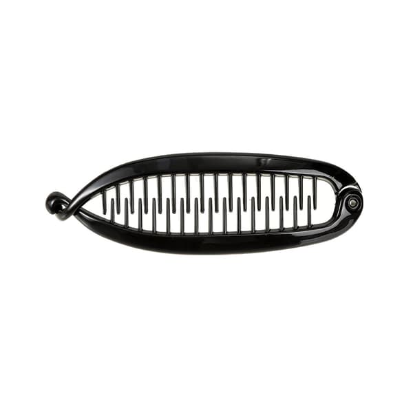 Svart banan hårklämma 15cm