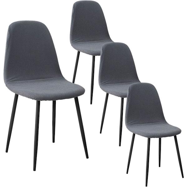 Skandinaviske Spisestolbetræk, 4 Stykker Moderne Jacquard Stretch