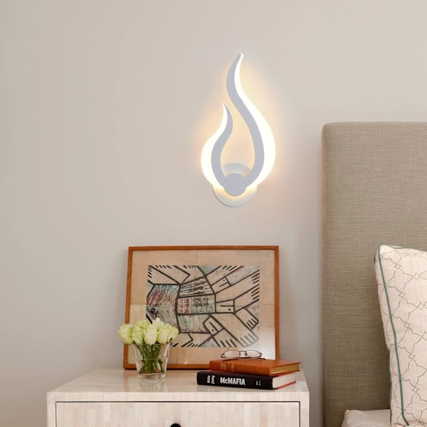 LED Vegglampe Innendørs, Kreativ Flammeformet LED Vegglampe, Mode