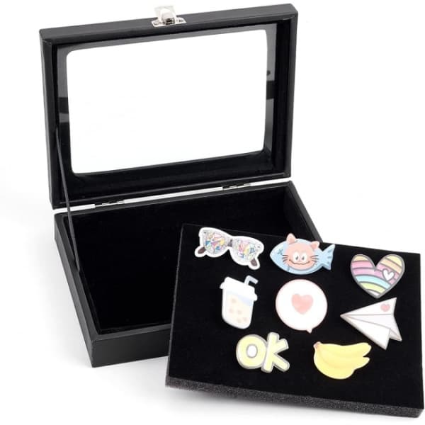 Etui Badge Display Kabinet Badge Opbevaring Display Etui Brosche Etui