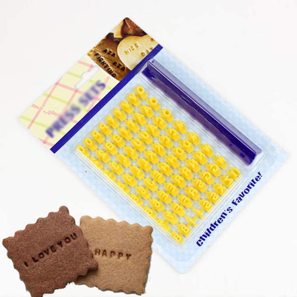 1PC DIY Numero Kirjain Kakku Tulostusmuotti Aakkoset Leimasin Embosser