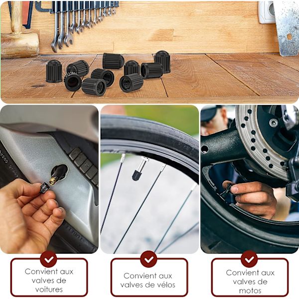 10 stk. ventilprop til cykler, biler, motorcykler, en