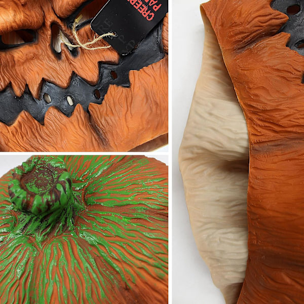 Græskarmaske Uhyggelig Latex Fuld Hovedmaske Fancy Dress Fugleskræmsel Dec