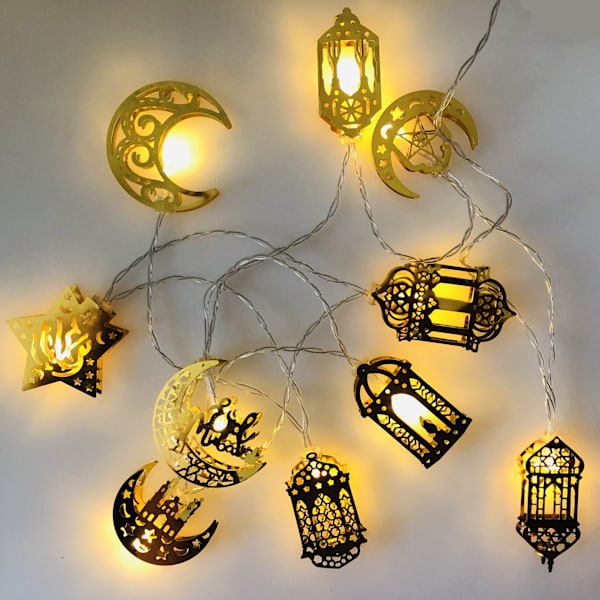 Ramadanin koristevalot Eid-valot 3M 20LED viisisakarainen tähti Gl