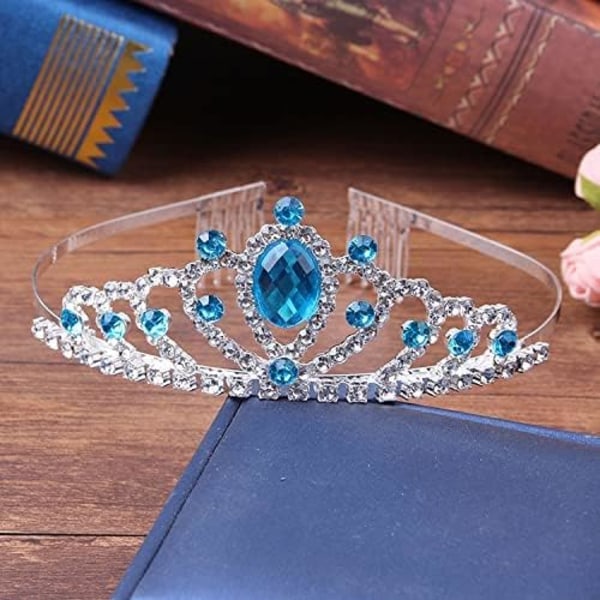 Kristall Rhinestone Krona För Barn Krona Tiara Prinsessa Flicka Headba