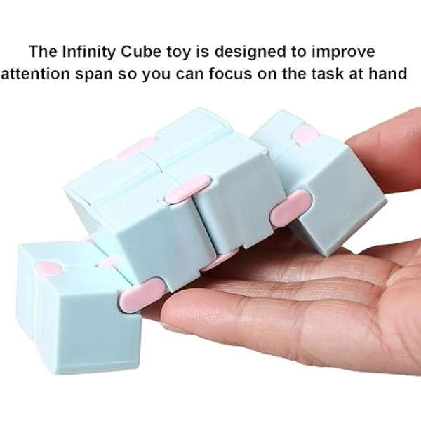 3 st Anti stress leksak Infinity Cube Leksak, Fidget Finger Leksak Stress