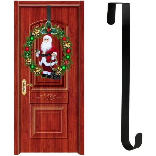 38 cm högkvalitativ metallkrok för julkransar, för jul