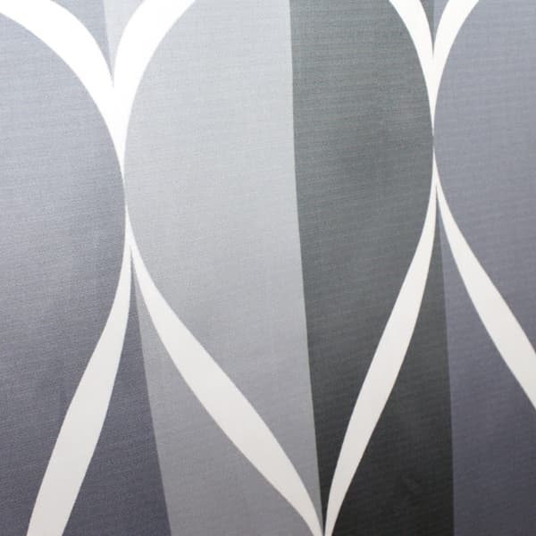 Grå Stoff Dusjgardin, Vanntett Design og Polyester, Q