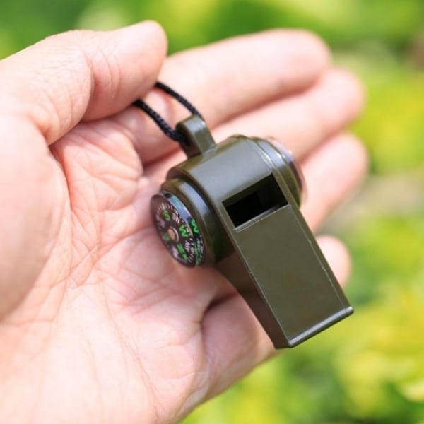 2 kpl 3-in-1-pilli kompassilla ja lämpömittarilla - Survival Black
