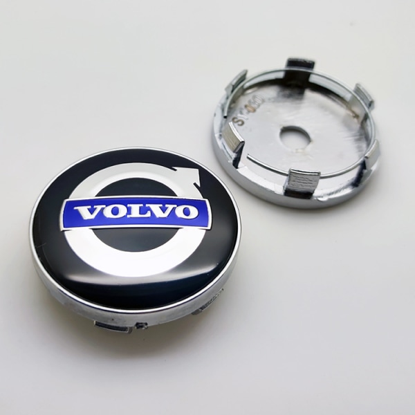 4 stk. 60mm bilhjul center hub caps til Volvo