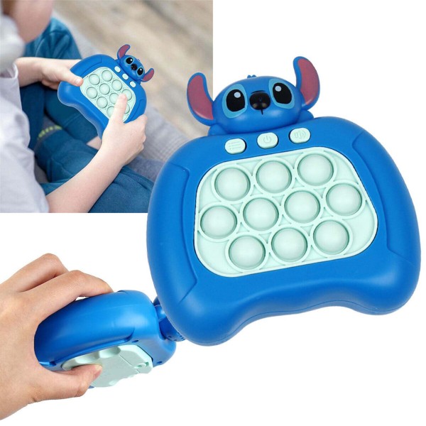 Stitch Pop It-spel - Pop It Pro Light Up-spel Snabb tryck Fidget A