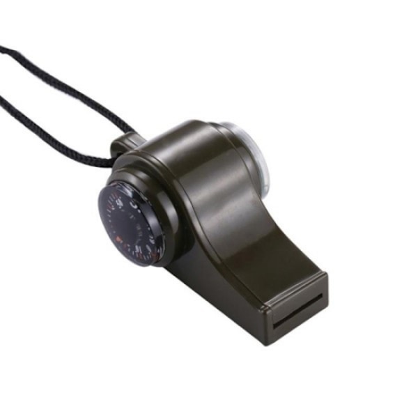 2 kpl 3-in-1-pilli kompassilla ja lämpömittarilla - Survival Black