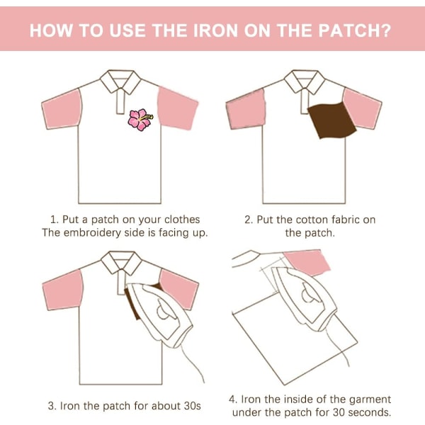 Sødt strygejern på patches 18 stk broderet patch sy på applikation patc
