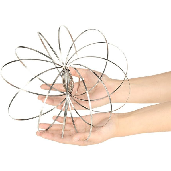 Flow Rings - Kineettinen koulutusjousi - Interaktiivinen lelu - 3D-veistos