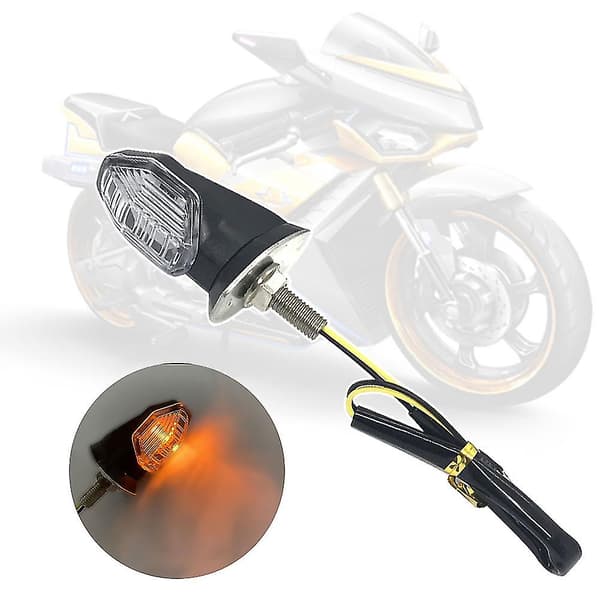 4 stk. Mini Universal Motorcykel LED Blinklys Indikator Lys Am