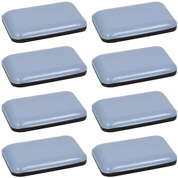 8x Teflon PTFE selvklæbende rektangulær 35 x 25 mm Teflon glider