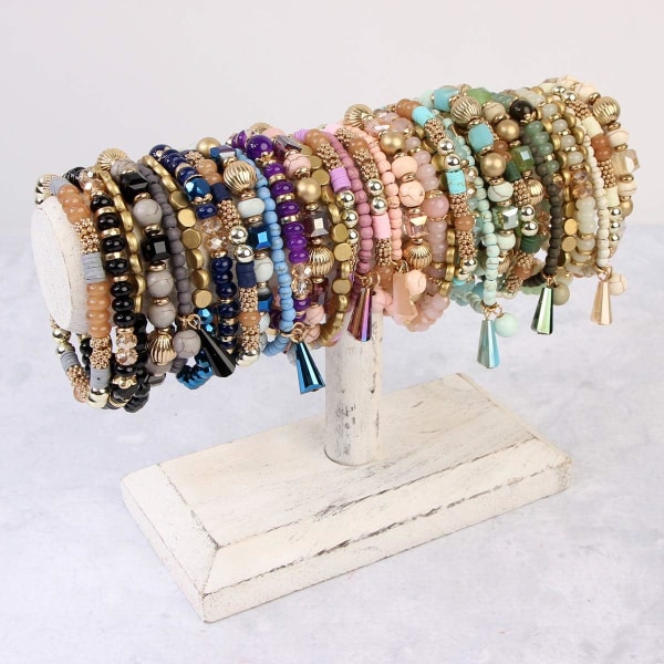 Bohemian Mix Bead Multi Layer Versatile Statement Bracelets - Sta