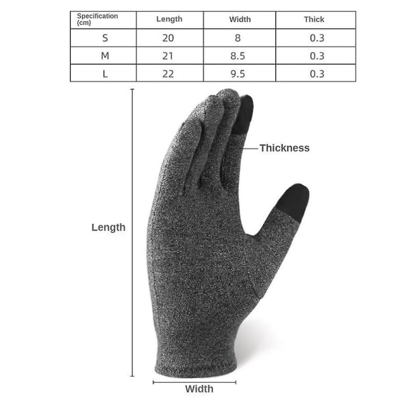 1 stk. Arthritis Handsker Kvinde Rheumatoid Magnetisk Kompressionshandsker