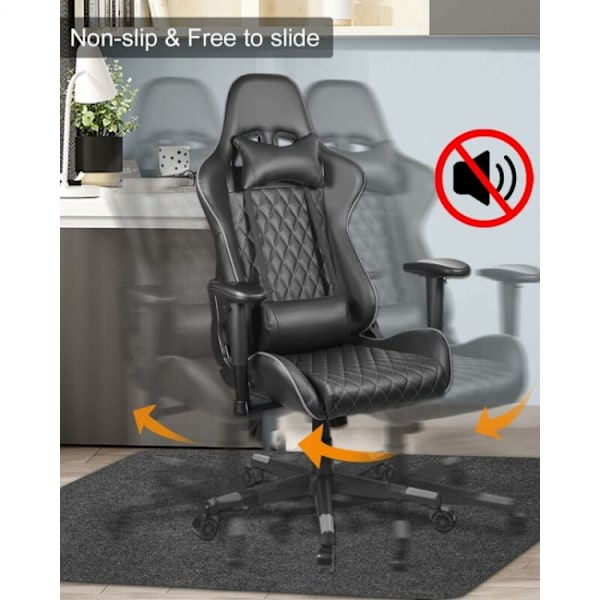 Kontorstolmatte, 120 x 90 cm, Stoff Kontor Gulvmatte, Kontorstol