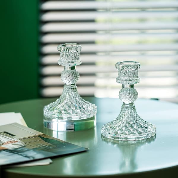 4 Glass Lysestaker Dekorative Lysestake Lysestake Konisk