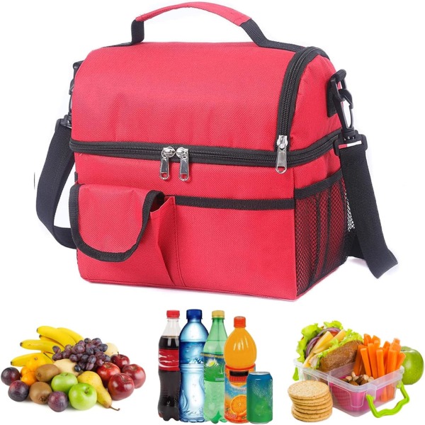 Cooler Lunch Bag Large Capacity Lunch Bag Portable Frosted Waterp