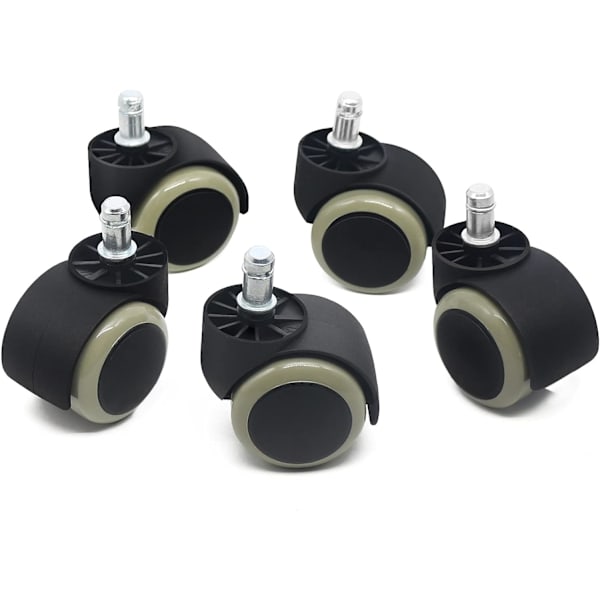 5-pak Universal Kontorstol Erstatningshjul 2\" 11mm Standard
