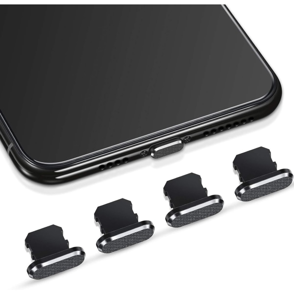 4 kappaleen pölytulpat yhteensopivat iPhone 11:n, iPhone 12:n kanssa suojaavat C