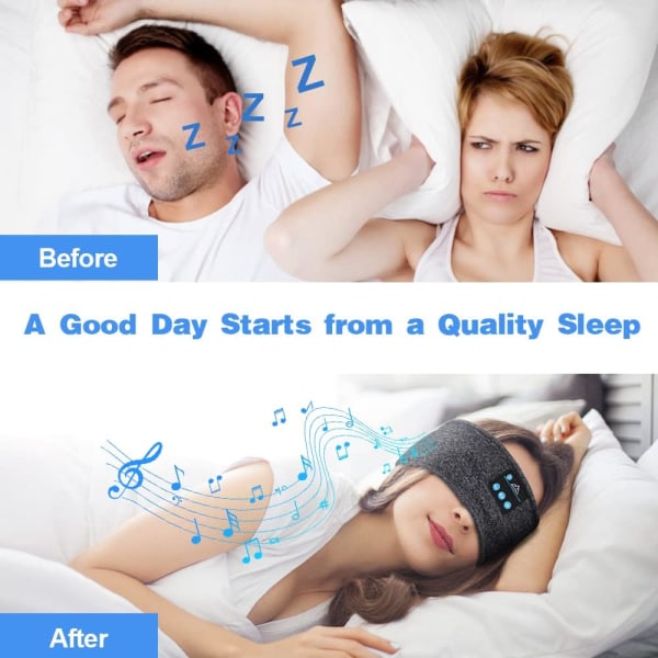 Blå, originalpresent för både män och kvinnor för sömnhörlurar -