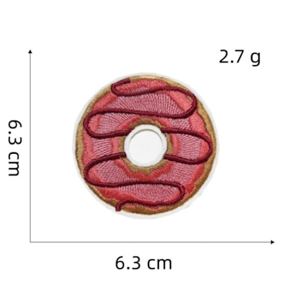 12 stycken munkbroderi lapp, självhäftande broderi