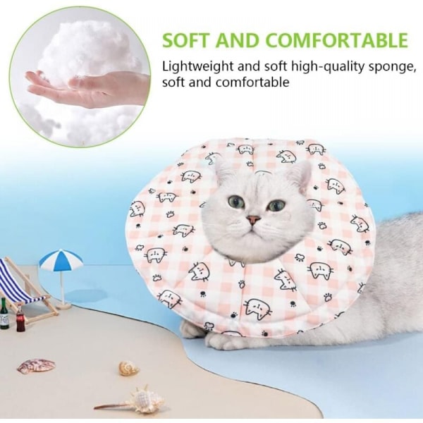 Halsomkrets 20-32 cm Justerbar anti-slick kattkrage Mjuk kattkrage