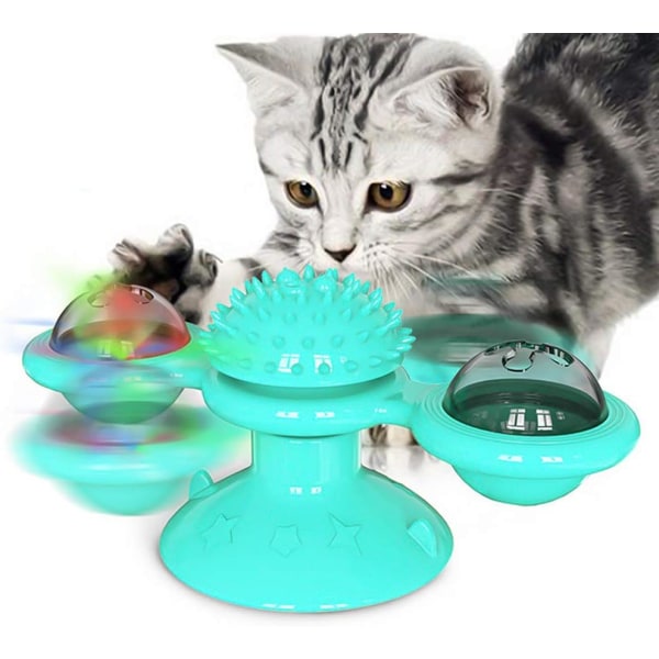 Cat Toy Windmill, Interactive Windmill Turntable Toys, Cat Bite T