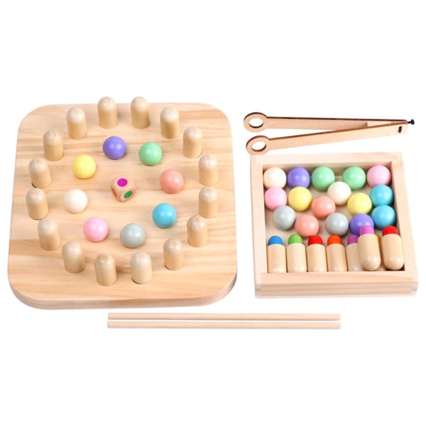 Trä Aritmetic Clip Beads Preschool Toy Early Cognitive Educat