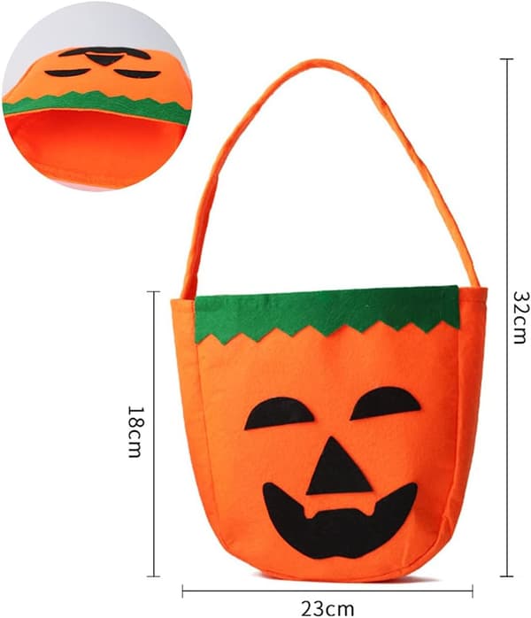 8 st Halloween-godispåsar med pumpa, bärbar tre-