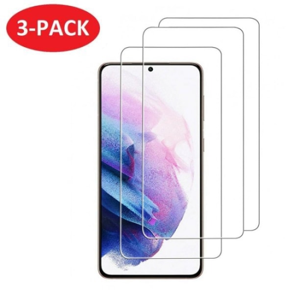 3-pakning - Samsung Galaxy S21 herdet glass skjermbeskytter