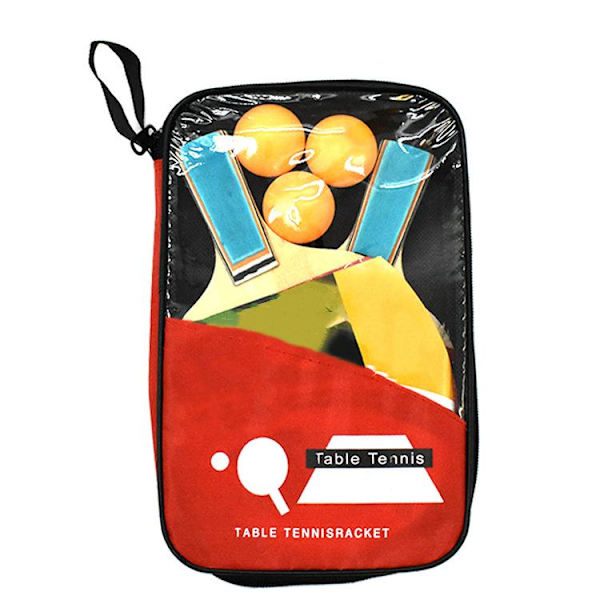 Pöytätennismaila, lyhyt lyönti Punainen ping pong -setti kaksinkertainen