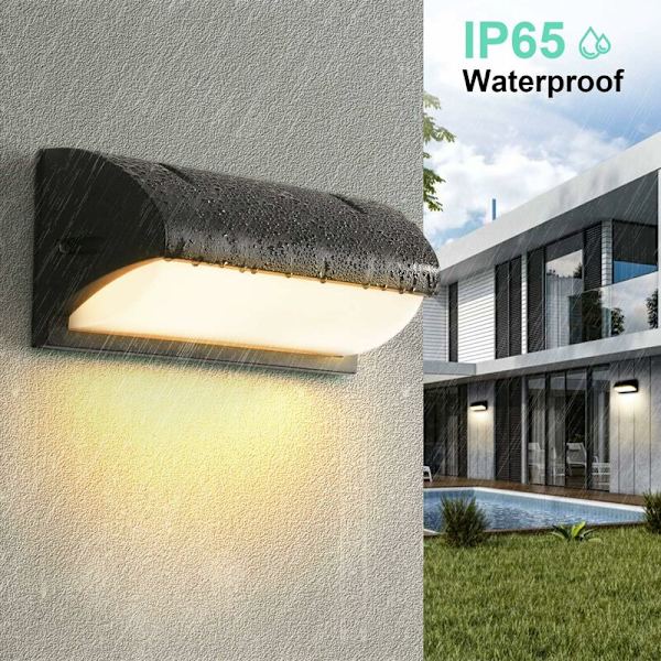Utomhusvägglampa 18W med rörelsesensor, Utomhusvägglampa War