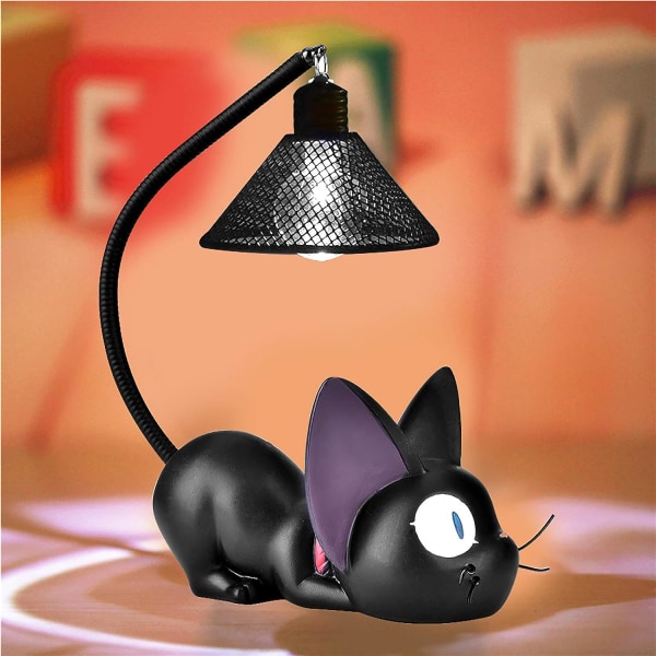 Nattlampa för barn, söt kattformad sänglampa Heminredning A