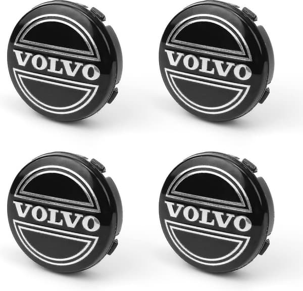4 st navkapslar 64mm, Volvo navkapslar, ABS-bilnavkapslar med logotyp