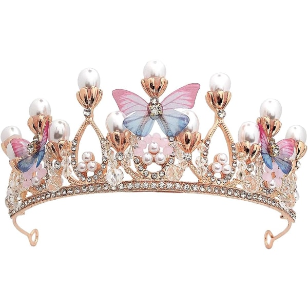 Crystal Tiara Crown Rhinestone Børn Kronprinsesse Piger Pandebånd