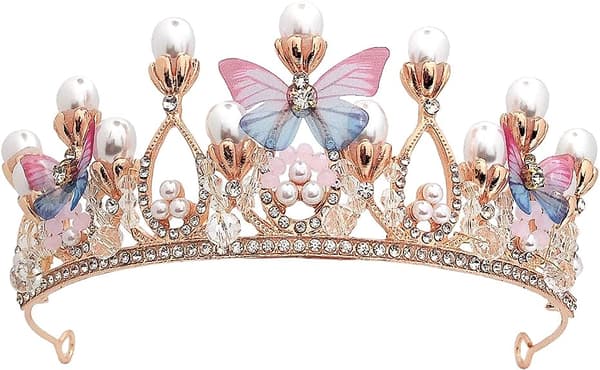 Krystall Tiara Krone Rhinestone Barn Tiara Jenter Hodebånd