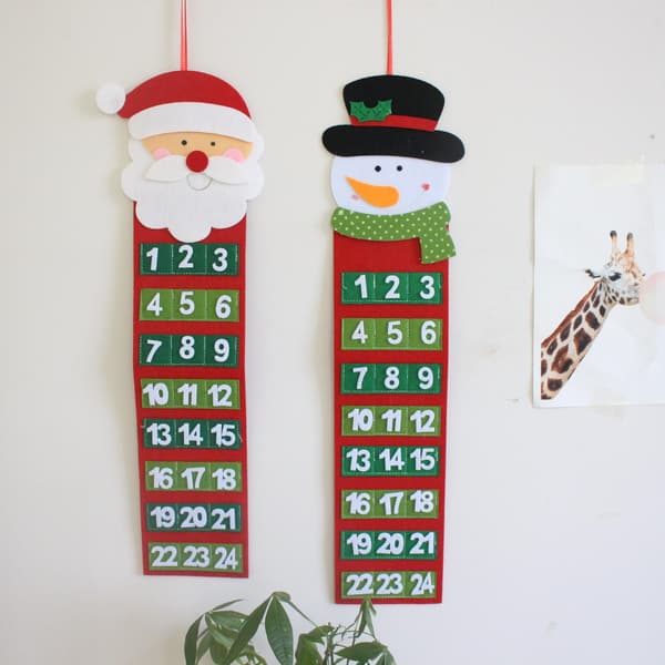 Julekalender Hårde Gamle Mand Advent Kalender Nedtælling Væg C